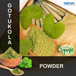 Nova Nutritions Certified Organic Gotu Kola Powder 16 OZ (454 gm) - Also called brahmi leaf powder (Centella asiatica) - Nova Nutritions
