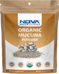 Nova Nutritions Certified Organic Mucuna Pruriens Powder (Contains Natural L Dopa) 16 OZ (454 Gram)