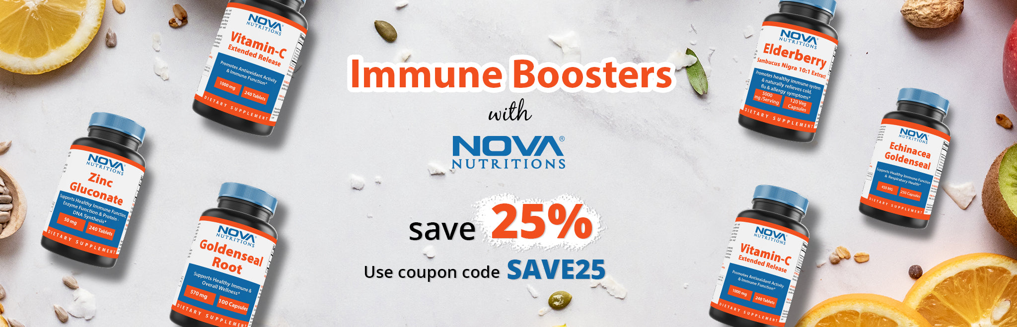 Nova website banner immune booster