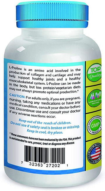 Nova Nutritions L-Proline 500 mg 120 Vcaps