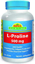 Nova Nutritions L-Proline 500 mg 120 Vcaps
