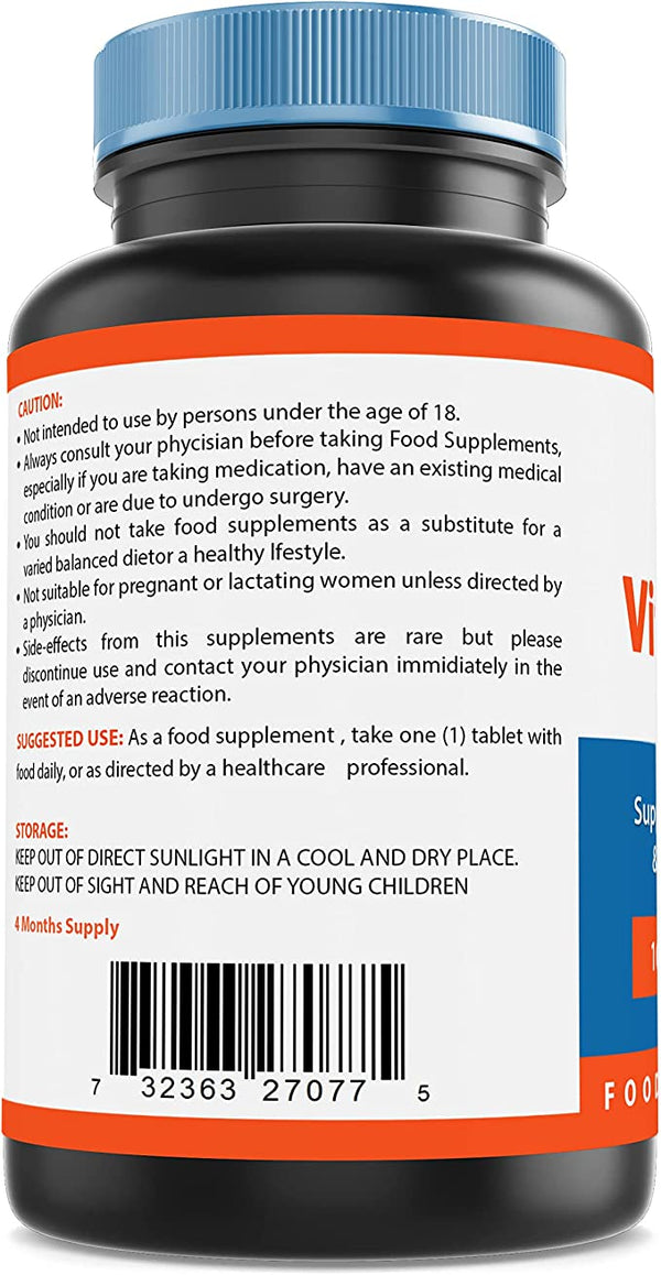 Nova Nutritions Vitamin B2 Riboflavin 100 mg 180 Tablets