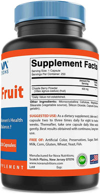 Nova Nutrition's Vitex 400 mg 250 Capsules
