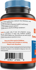 Nova Nutrition's Elderberry Sambucus Nigra 10:1 Extract, 5000mg Equivalent, 120 Veg Capsules