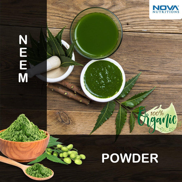 Nova Nutritions Certified Organic Neem Leaf Powder 16 OZ (454 gm) - Also Called Azadirachta Indica - Nova Nutritions