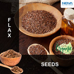 Nova Nutritions Certified Organic Whole Flax Seeds 16 OZ (454 gm)