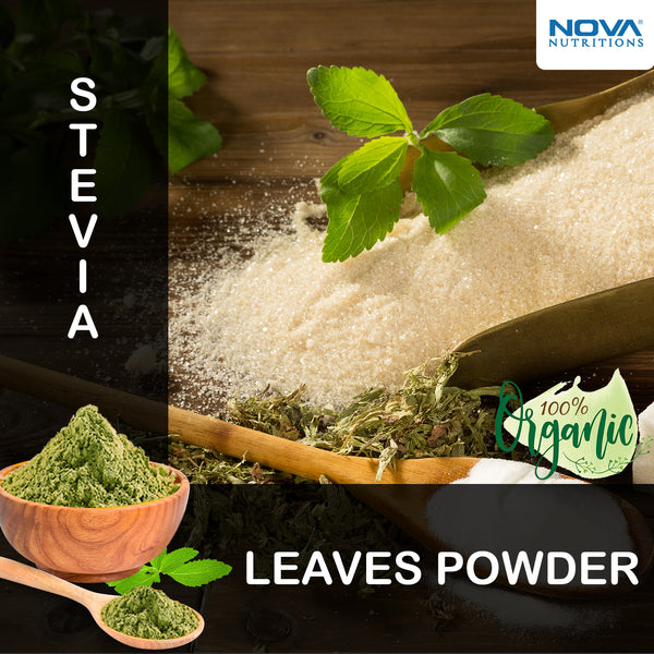 Nova Nutrition's Certified Organic Stevia Leaf Powder, 16 OZ (454 Gram), Zero-Calorie Sweetener