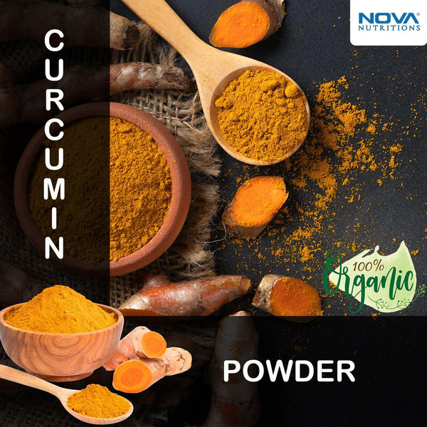 Nova Nutritions Certified Organic Turmeric Curcumin Root Powder 16 OZ (454 gm) - Curcuma Longa (Root) - Nova Nutritions