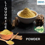 Nova Nutritions Certified Organic Licorice / Liquorice Root Powder 16 OZ (454 gm) - Also Called Glycyrrhiza glabra - Nova Nutritions