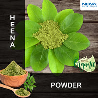 Nova Nutritions Certified Organic Henna Powder 16 OZ (454 gm) - 100% Natural & Chemical Free