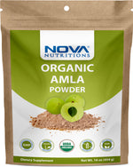 Nova Nutritions Certified Organic Amla Powder (Amalaki) 16 OZ (454 gm) - Rich in Antioxidant Vitamin C - Supports Healthy Immune Function