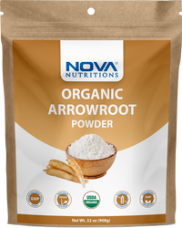 Nova Nutritions Certified Organic Arrowroot Powder, Natural Thickener 32 OZ (908 gm)