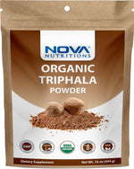 Nova Nutritions Certified Organic Triphala Powder 16 OZ (454 gm) - Supports Healthy Immune & Digestive Function.* - Nova Nutritions