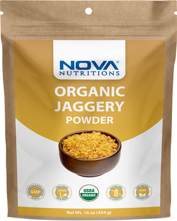 Nova Nutritions Certified Organic Jaggery Powder 16 oz