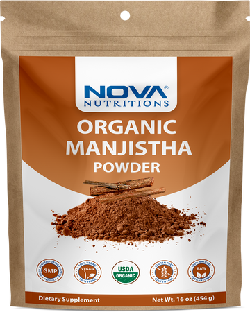 Nova Nutritions Certified Organic Manjistha Powder 16 OZ (454 gm)