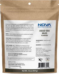 Nova Nutritions Dead Sea Mud Powder 16 OZ (454 Gram)