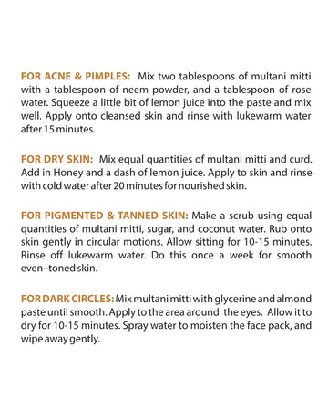 Nova Nutritions Multani Mitti Powder 16 OZ (454 Gram) - for Facial Body, Mask & Skin - Natural Regenerator