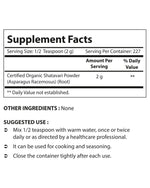 Nova Nutritions Certified Organic Shatavari Powder 16 OZ (454 gm) - Nova Nutritions