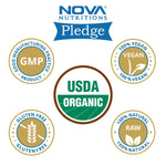 Nova Nutritions Certified Organic Ginger Root Powder 16 OZ (454 gm) - Also Called Zingiber officinale (Root) - Nova Nutritions