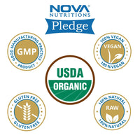 Nova Nutritions Certified Organic Ginger Root Powder 16 OZ (454 gm) - Also Called Zingiber officinale (Root) - Nova Nutritions