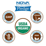 Nova Nutritions Certified Organic Triphala Powder 16 OZ (454 gm) - Supports Healthy Immune & Digestive Function.* - Nova Nutritions