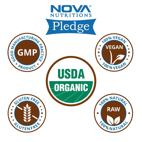 Nova Nutritions Certified Organic Triphala Powder 16 OZ (454 gm) - Supports Healthy Immune & Digestive Function.* - Nova Nutritions