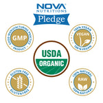 Nova Nutritions Certified Organic Garlic Powder (Allium sativum) - 16 OZ