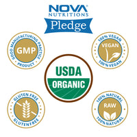 Nova Nutritions Certified Organic Garlic Powder (Allium sativum) - 16 OZ