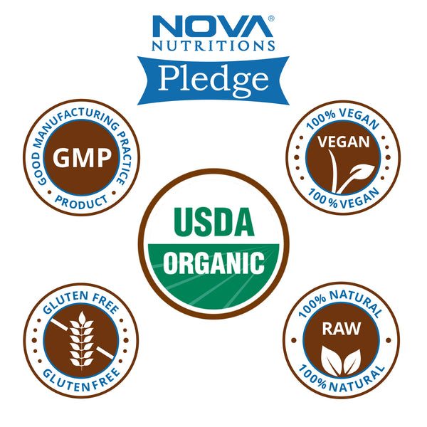 Nova Nutritions Certified Organic Black Mustard Seeds 16 OZ (454 gram)