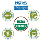 Nova Nutritions Certified Organic Amla Powder (Amalaki) 16 OZ (454 gm) - Rich in Antioxidant Vitamin C - Supports Healthy Immune Function