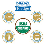 Nova Nutritions Certified Organic Whole Cumin Seeds 16 OZ (454 gm)