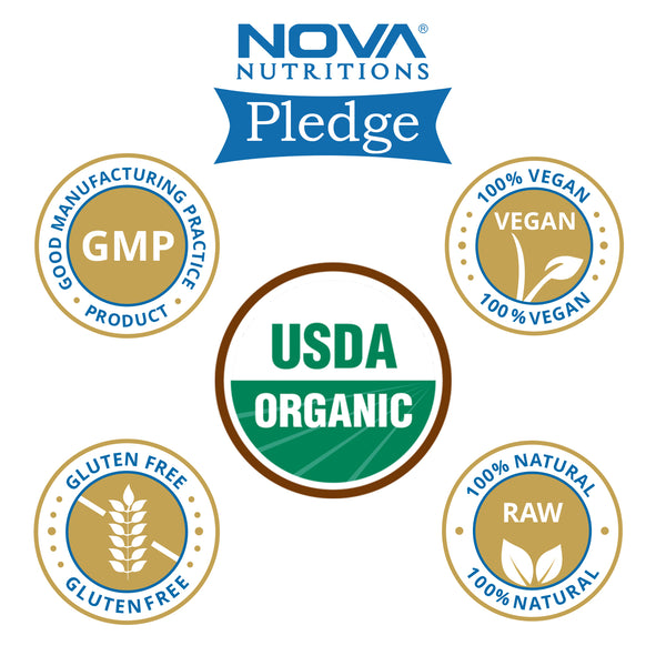 Nova Nutritions Certified Organic Whole Cumin Seeds 16 OZ (454 gm)