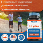 Nova Nutritions L-Lysine 1000 mg - 180 Tablets - Nova Nutritions