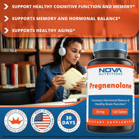 Nova Nutritions Pregnenolone 30 mg 120 Tablets - Nova Nutritions