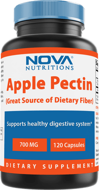 Nova Nutritions Apple Pectin 700 mg 120 Capsules - Nova Nutritions