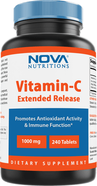 Nova Nutritions Vitamin C-1000 mg 240 Tablets - Nova Nutritions