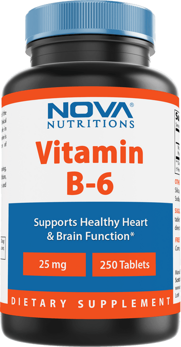 Nova Nutritions Vitamin B6 25 mg 250 Tablets