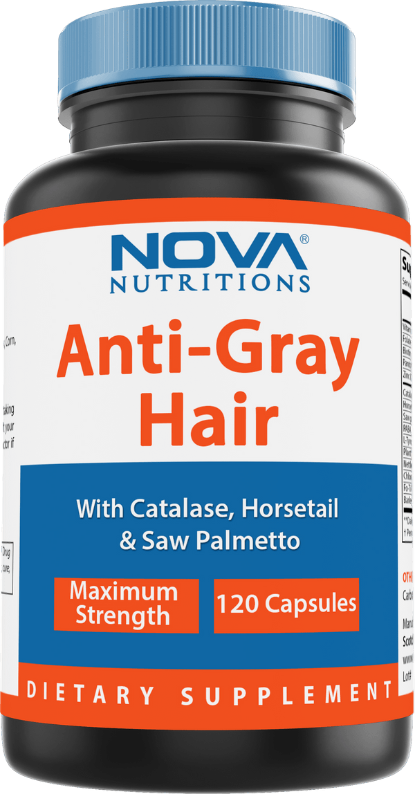 Nova Nutritions Anti-Gray Hair Formula 120 Capsules - Nova Nutritions