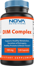 Nova Nutritions DIM Complex 100 mg Capsule made with Diindolyl Methane, Phosphatdyl Choline, & Black Pepper Extract 120 Count