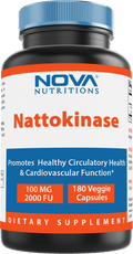 Nova Nutritions Nattokinase 100 mg (2, 000 Fu), 180 Vcaps