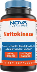 Nova Nutritions Nattokinase 100 mg (2, 000 Fu), 180 Vcaps - Nova Nutritions