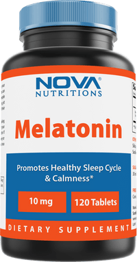 Nova Nutritions Melatonin 10 mg 120 Tablets - Nova Nutritions