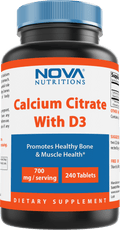 Nova Nutritions Calcium Citrate with D3 240 Tablets