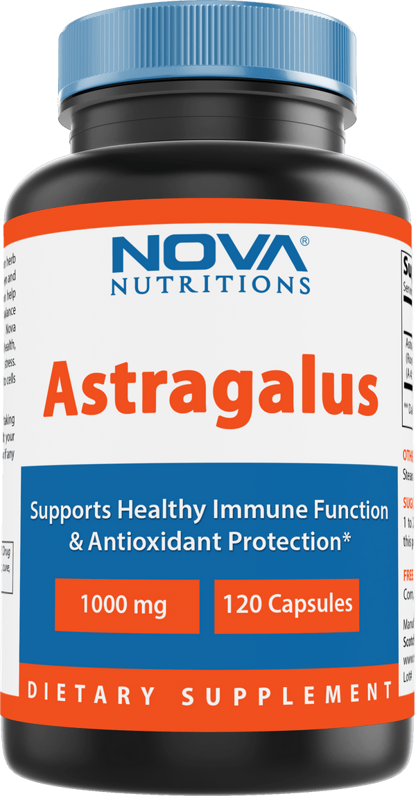 Nova Nutritions Astragalus 1000 mg 120 Capsules - Nova Nutritions