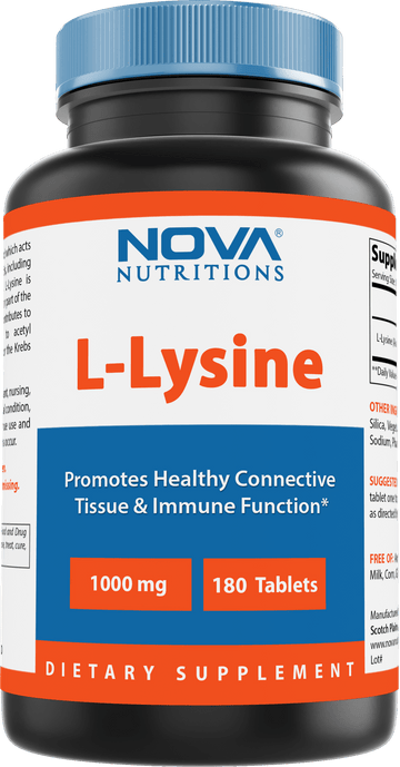 Nova Nutritions L-Lysine 1000 mg - 180 Tablets
