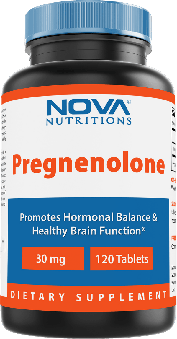 Nova Nutritions Pregnenolone 30 mg 120 Tablets - Nova Nutritions