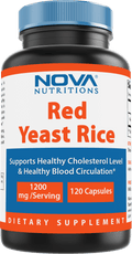 Nova Nutritions Red Yeast Rice 1200 mg. for Cholesterol Support Capsules 120 ct