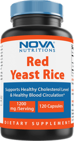 Nova Nutritions Red Yeast Rice 1200 mg. for Cholesterol Support Capsules 120 ct - Nova Nutritions