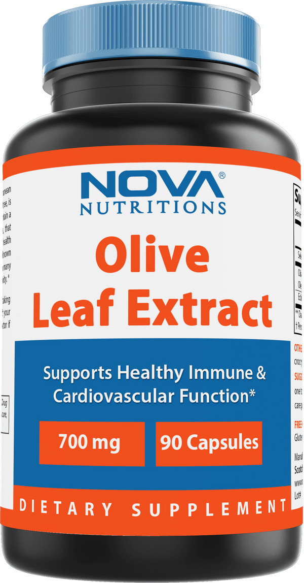 Nova Nutritions Olive Leaf Extract 700 mg 90 Capsules - Nova Nutritions