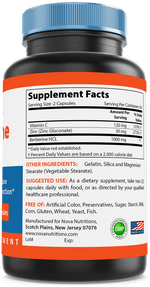 Nova Nutritions Berberine Plus 1000 mg per Serving (Non-GMO) 120 Capsules - Promotes Healthy Blood Sugar Level - Nova Nutritions